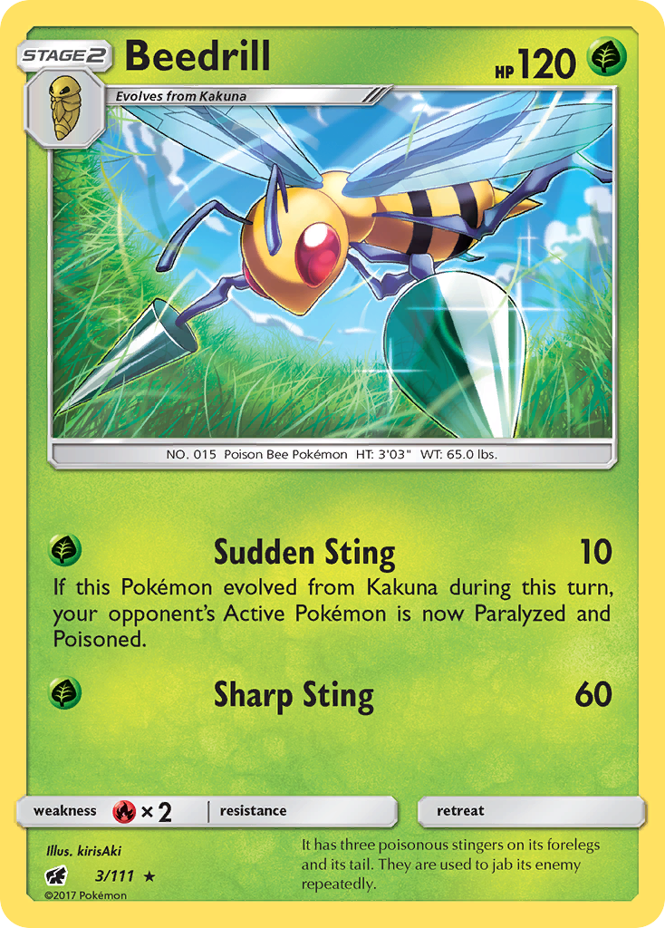 Beedrill (3/111) [Sun & Moon: Crimson Invasion] | Gamers Paradise