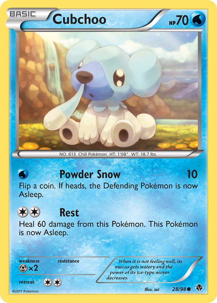 Cubchoo (28/98) [Black & White: Emerging Powers] | Gamers Paradise