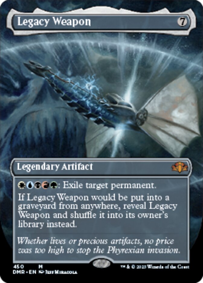 Legacy Weapon (Borderless Alternate Art) [Dominaria Remastered] | Gamers Paradise