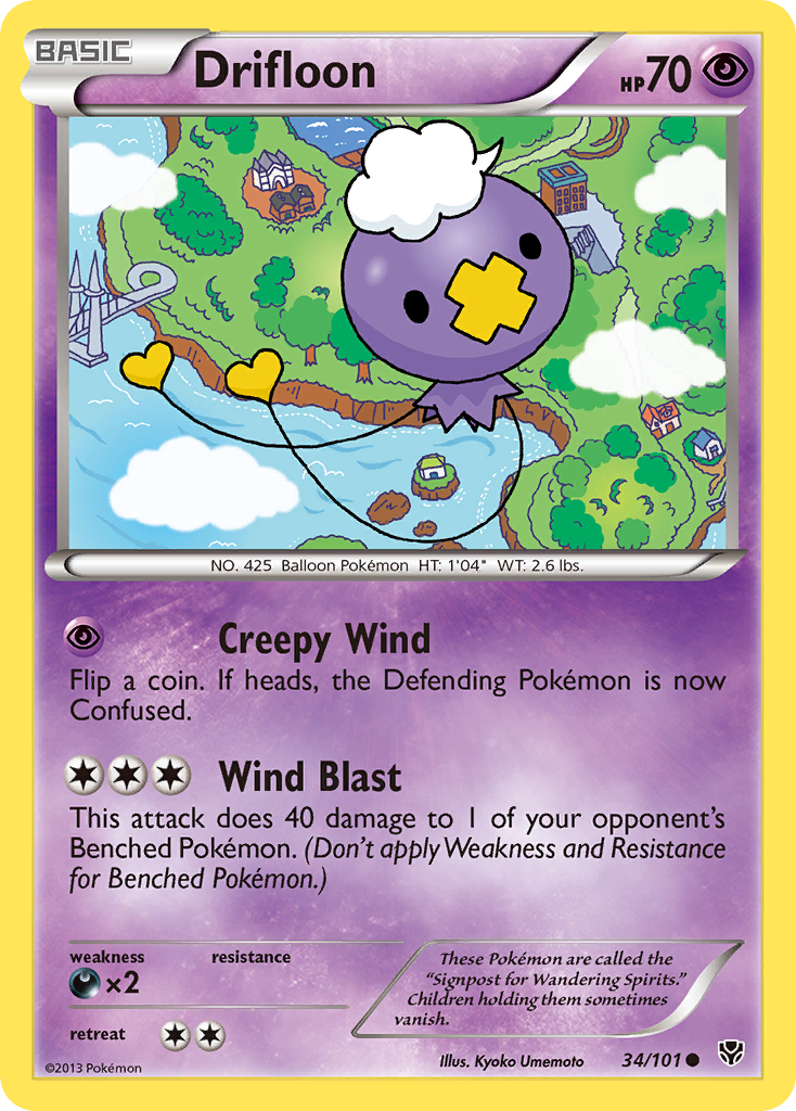 Drifloon (34/101) [Black & White: Plasma Blast] | Gamers Paradise