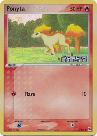 Ponyta (78/113) (Stamped) [EX: Delta Species] | Gamers Paradise