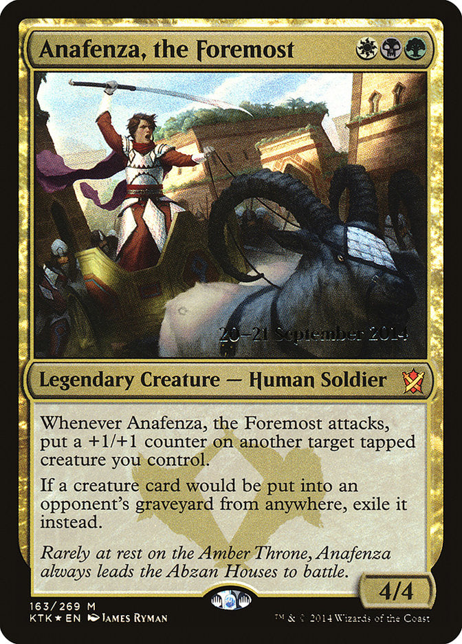 Anafenza, the Foremost [Khans of Tarkir Prerelease Promos] | Gamers Paradise