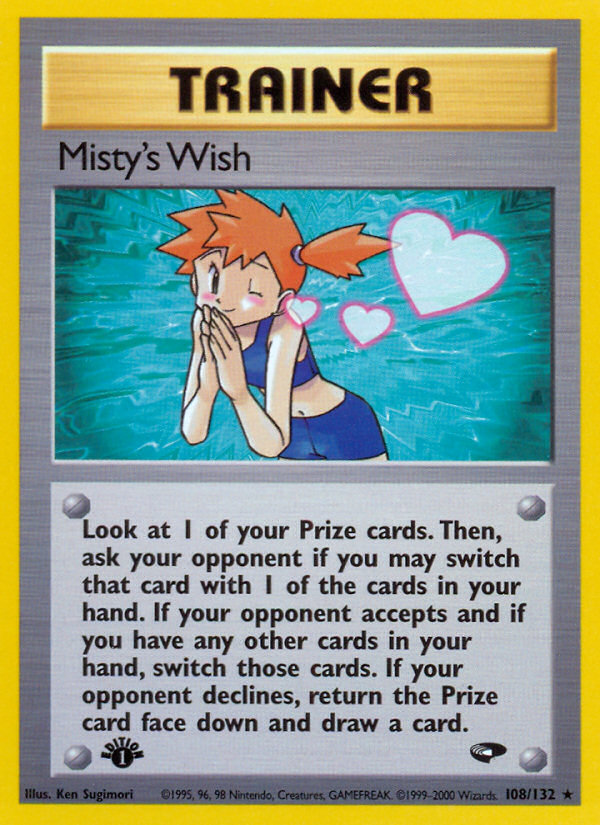 Misty's Wish (108/132) [Gym Challenge 1st Edition] | Gamers Paradise
