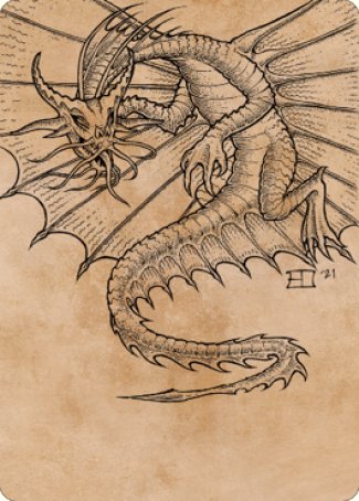 Ancient Gold Dragon Art Card (44) [Commander Legends: Battle for Baldur's Gate Art Series] | Gamers Paradise