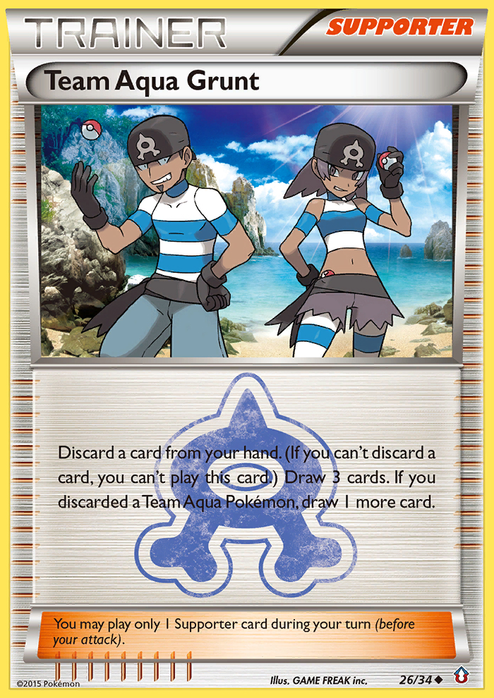 Team Aqua Grunt (26/34) [XY: Double Crisis] | Gamers Paradise