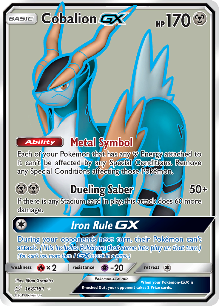 Cobalion GX (168/181) [Sun & Moon: Team Up] | Gamers Paradise