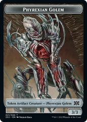 Saproling // Phyrexian Golem Double-Sided Token [Double Masters 2022 Tokens] | Gamers Paradise