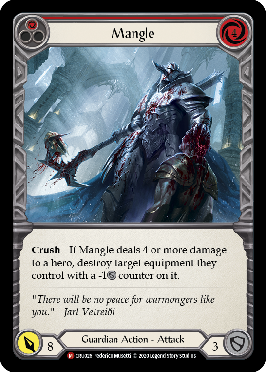 Mangle [CRU026] 1st Edition Rainbow Foil | Gamers Paradise