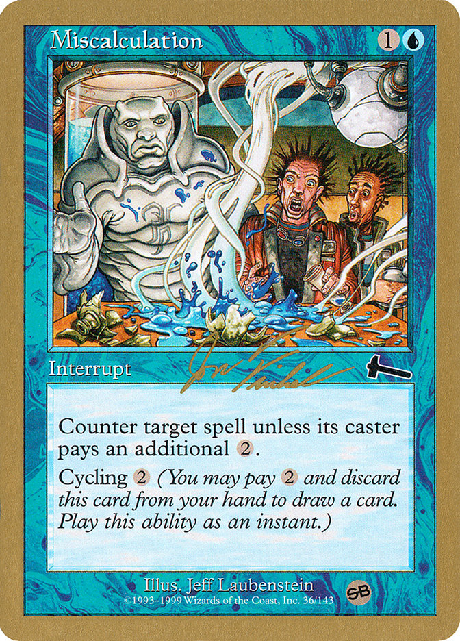 Miscalculation (Jon Finkel) (SB) [World Championship Decks 2000] | Gamers Paradise