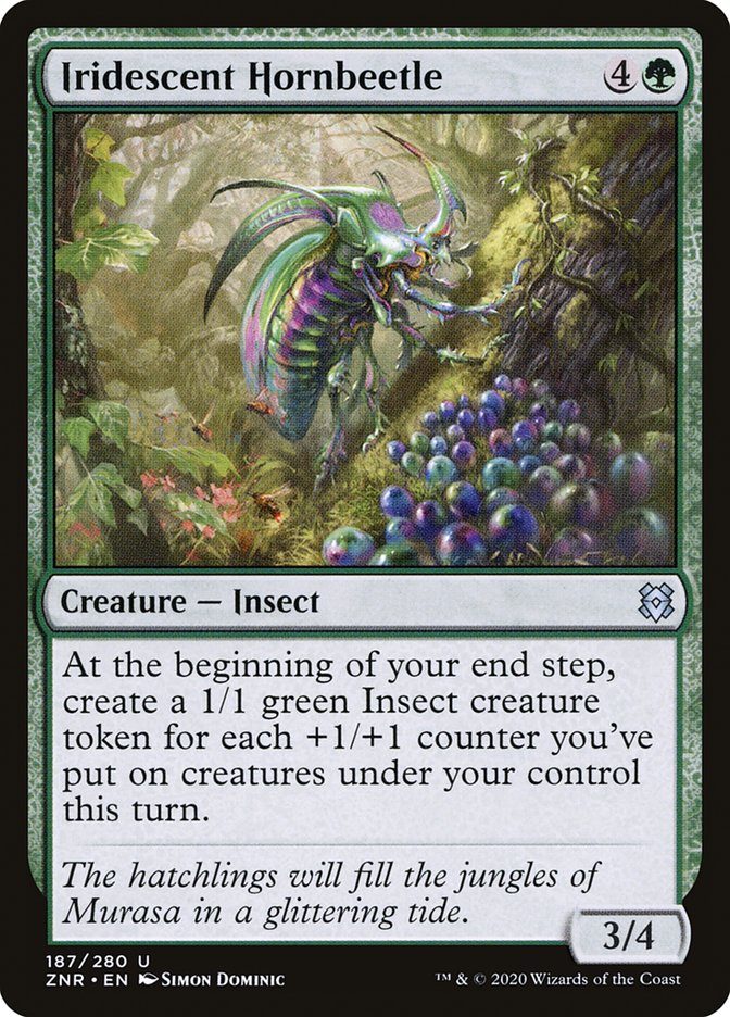 Iridescent Hornbeetle [Zendikar Rising] | Gamers Paradise