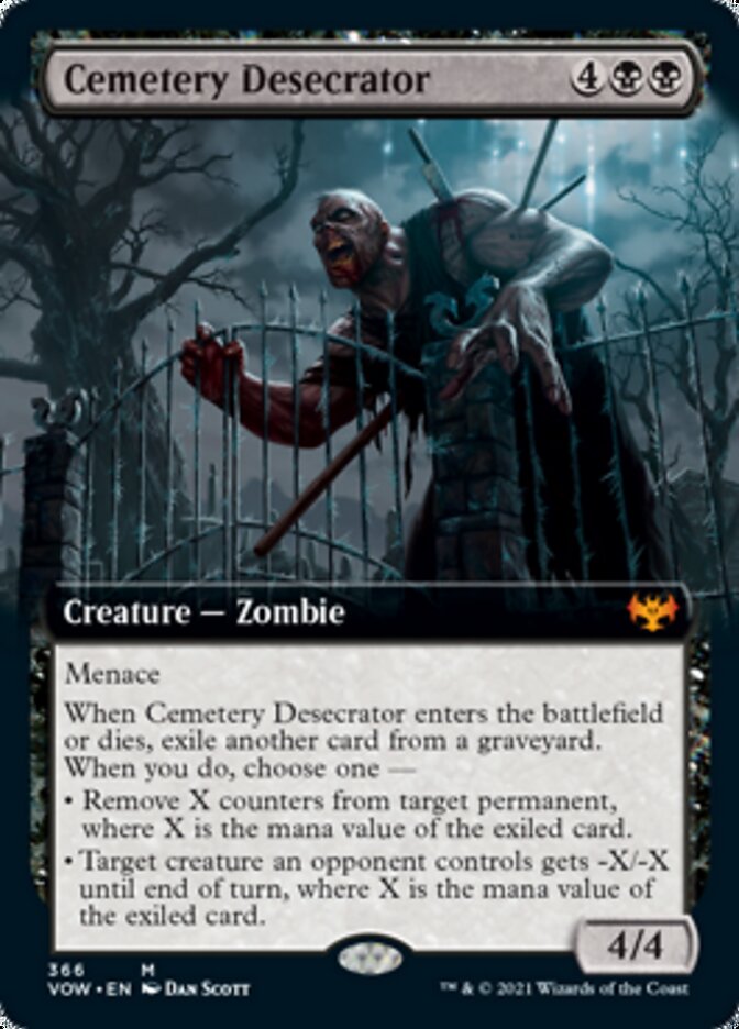 Cemetery Desecrator (Extended Art) [Innistrad: Crimson Vow] | Gamers Paradise