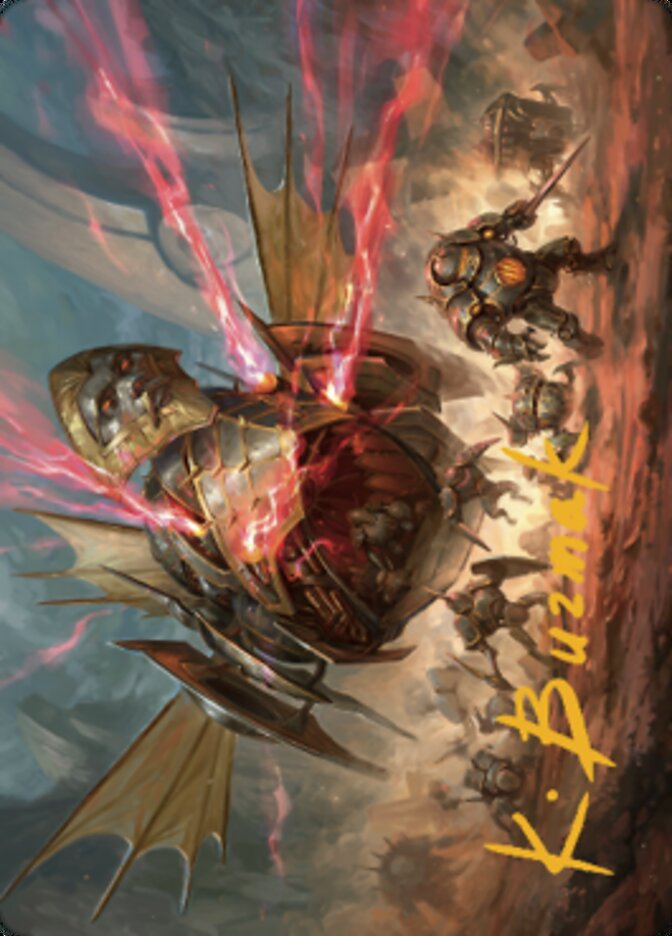 Liberator, Urza's Battlethopter Art Card (Gold-Stamped Signature) [The Brothers' War Art Series] | Gamers Paradise