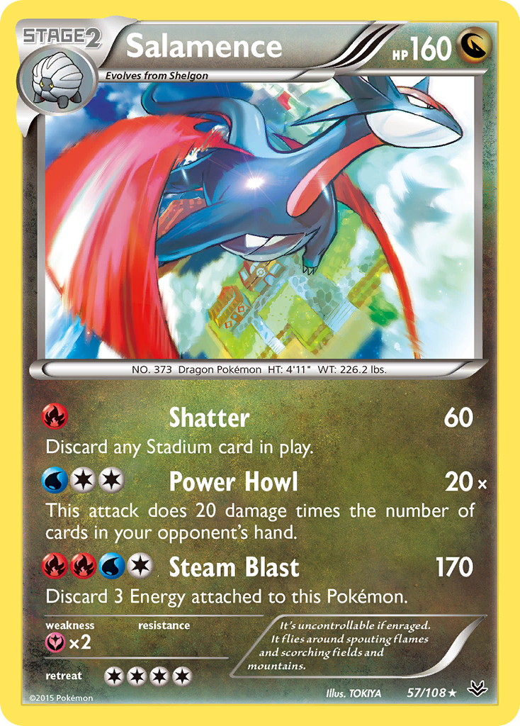 Salamence (57/108) [XY: Roaring Skies] | Gamers Paradise