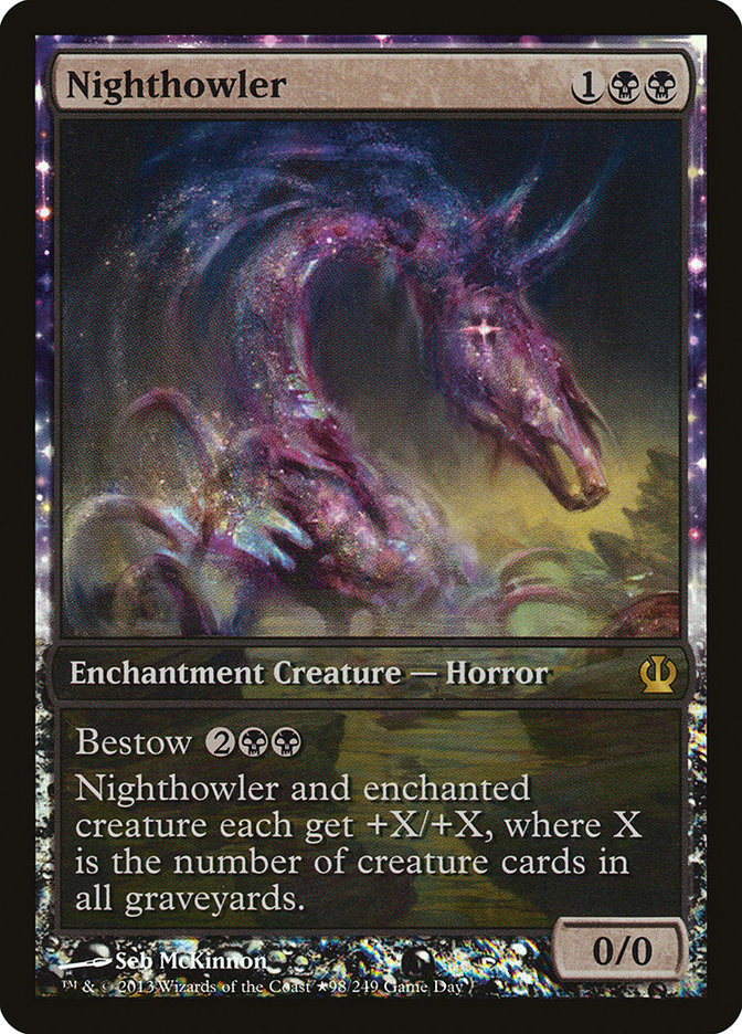 Nighthowler (Game Day) (Extended Art) [Theros Promos] | Gamers Paradise