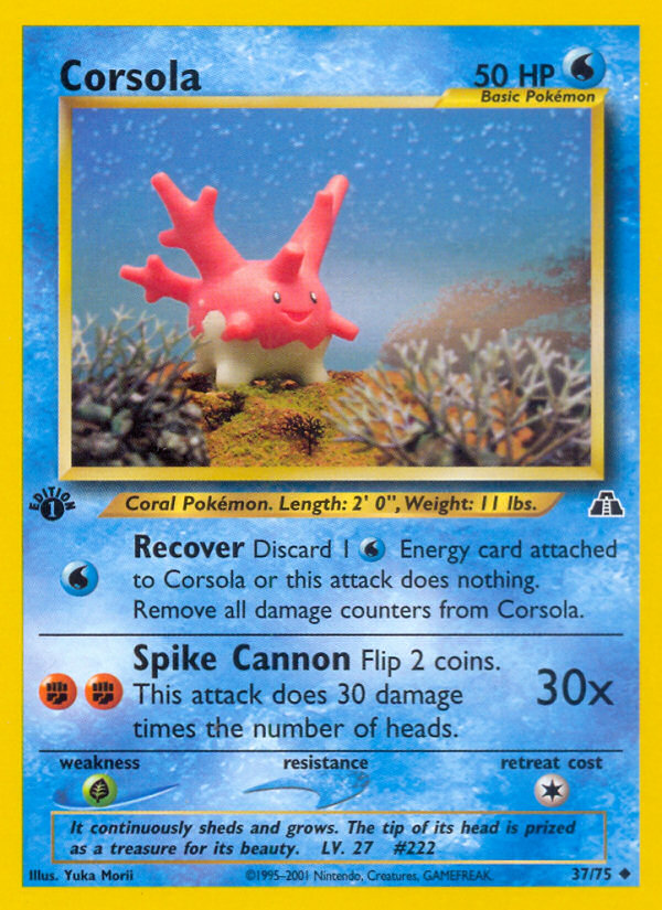 Corsola (37/75) [Neo Discovery 1st Edition] | Gamers Paradise