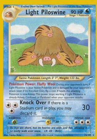 Light Piloswine (26/105) [Neo Destiny Unlimited] | Gamers Paradise