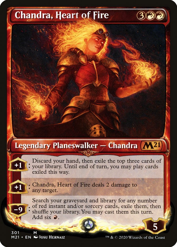 Chandra, Heart of Fire (Showcase) [Core Set 2021] | Gamers Paradise