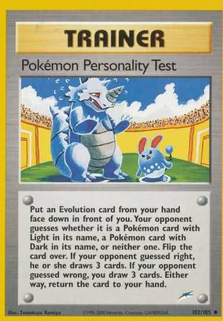 Pokemon Personality Test (102/105) [Neo Destiny Unlimited] | Gamers Paradise