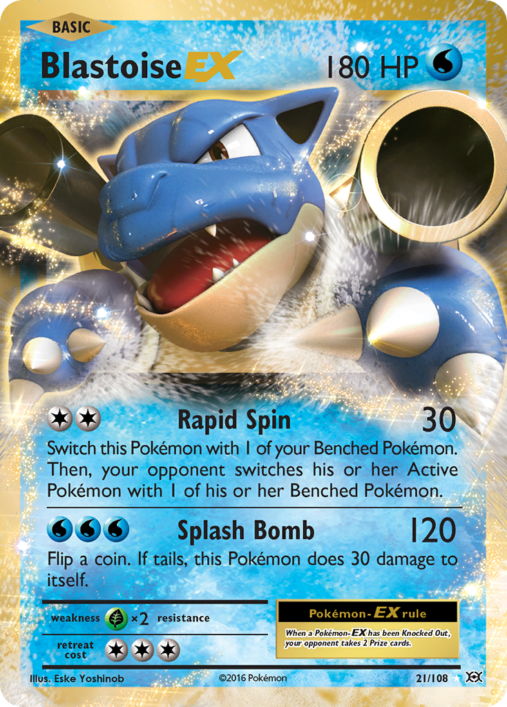 Blastoise EX (21/108) [XY: Evolutions] | Gamers Paradise