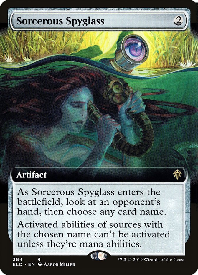 Sorcerous Spyglass (Extended Art) [Throne of Eldraine] | Gamers Paradise