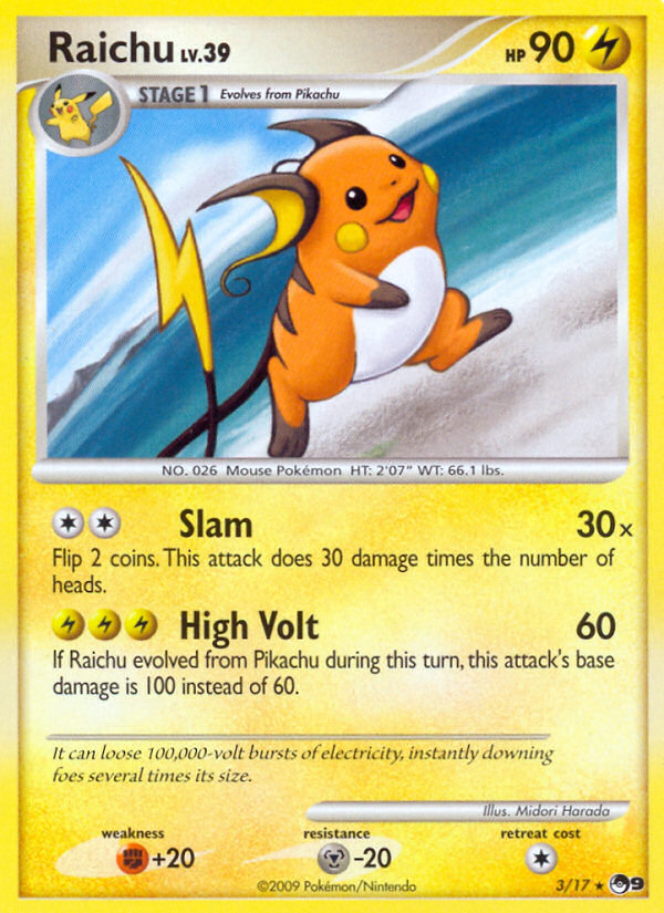 Raichu (3/17) [POP Series 9] | Gamers Paradise