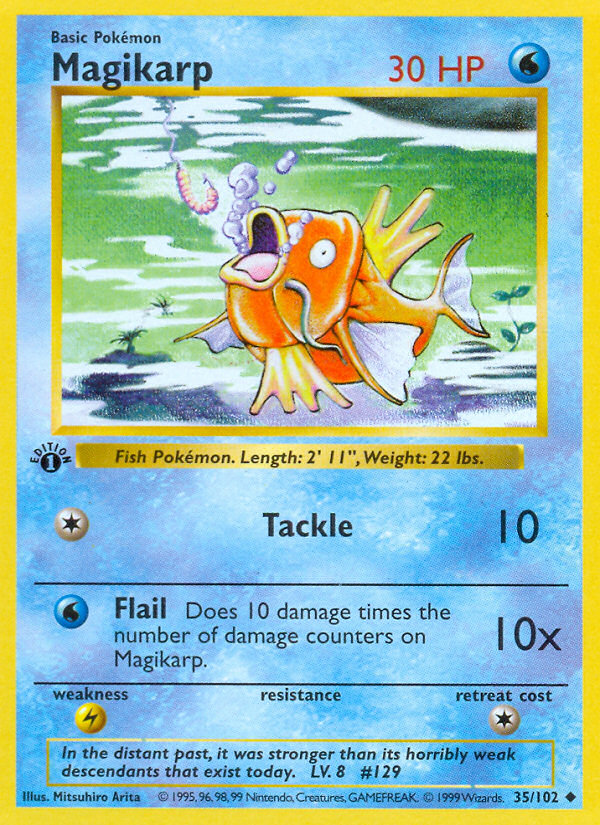 Magikarp (35/102) (Shadowless) [Base Set 1st Edition] | Gamers Paradise