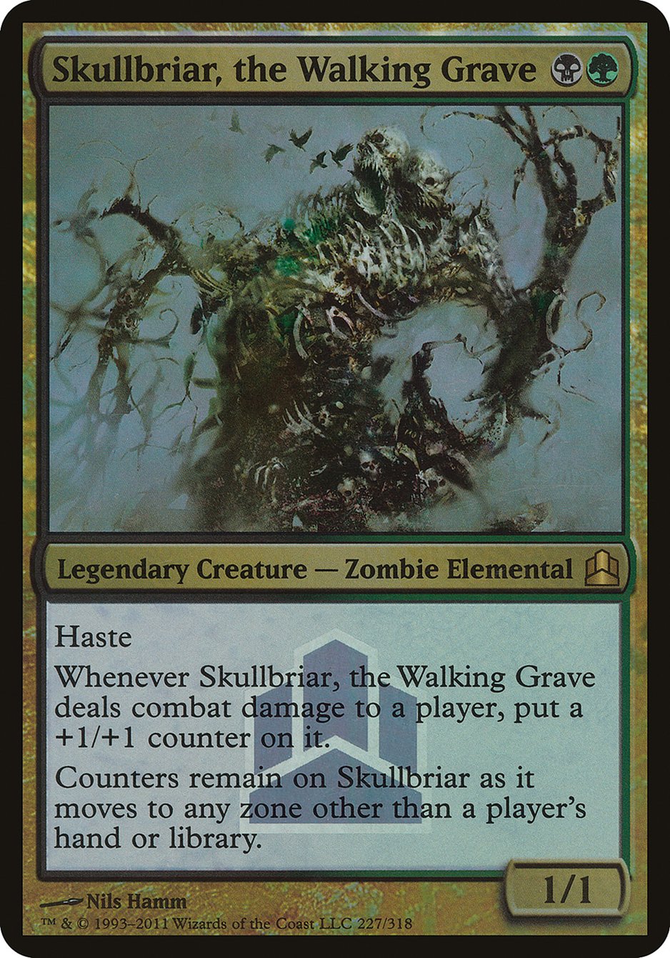 Skullbriar, the Walking Grave (Launch) (Oversized) [Commander 2011 Oversized] | Gamers Paradise