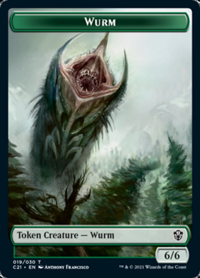 Wurm // Kraken Double-Sided Token [Commander 2021 Tokens] | Gamers Paradise