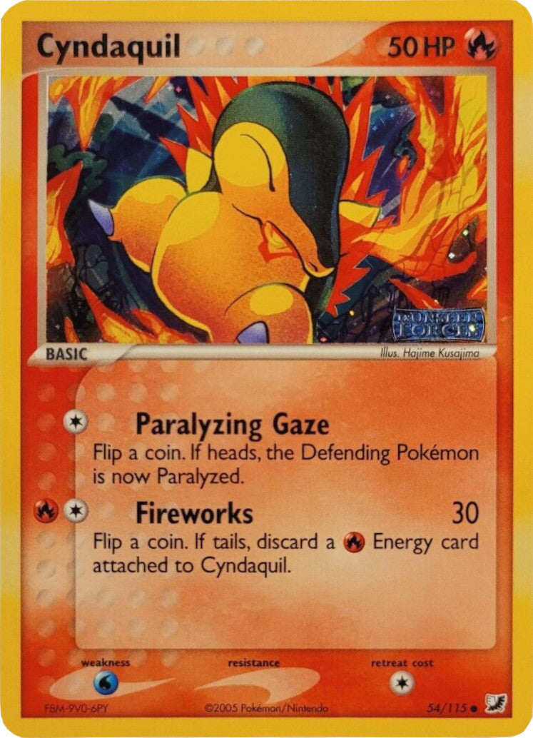 Cyndaquil (54/115) (Stamped) [EX: Unseen Forces] | Gamers Paradise
