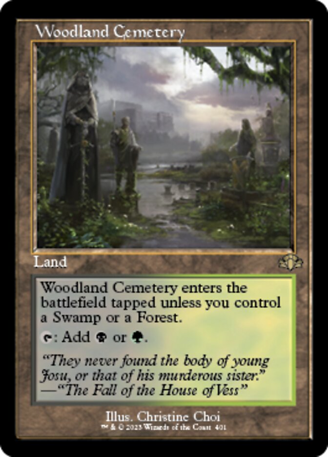 Woodland Cemetery (Retro) [Dominaria Remastered] | Gamers Paradise