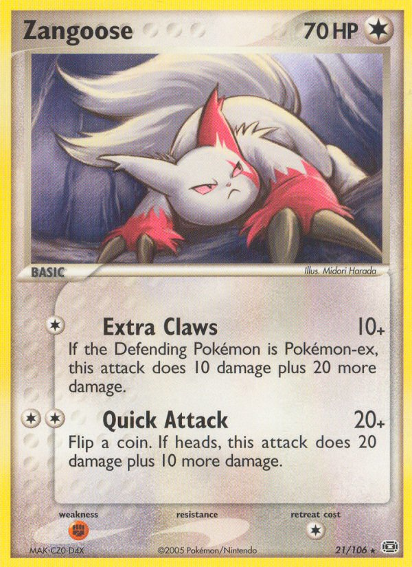 Zangoose (21/106) [EX: Emerald] | Gamers Paradise