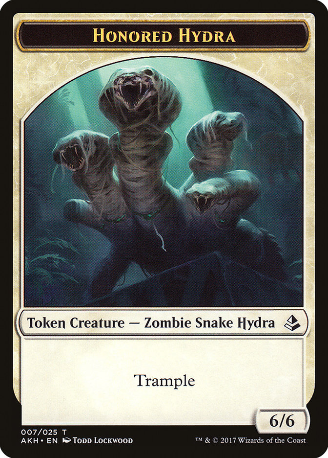 Honored Hydra // Warrior Double-Sided Token [Amonkhet Tokens] | Gamers Paradise