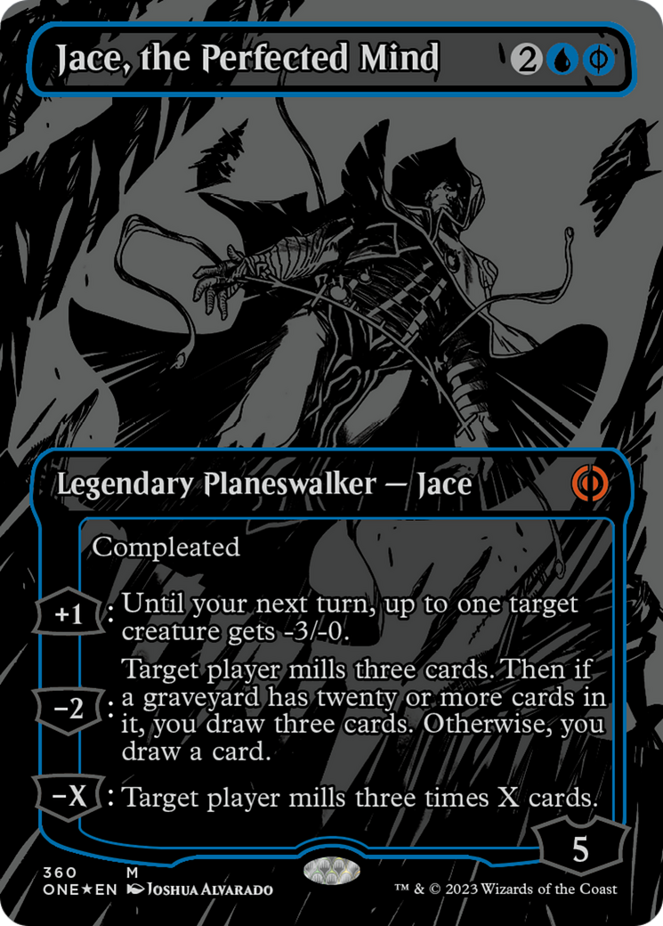 Jace, the Perfected Mind (Oil Slick Raised Foil) [Phyrexia: All Will Be One] | Gamers Paradise