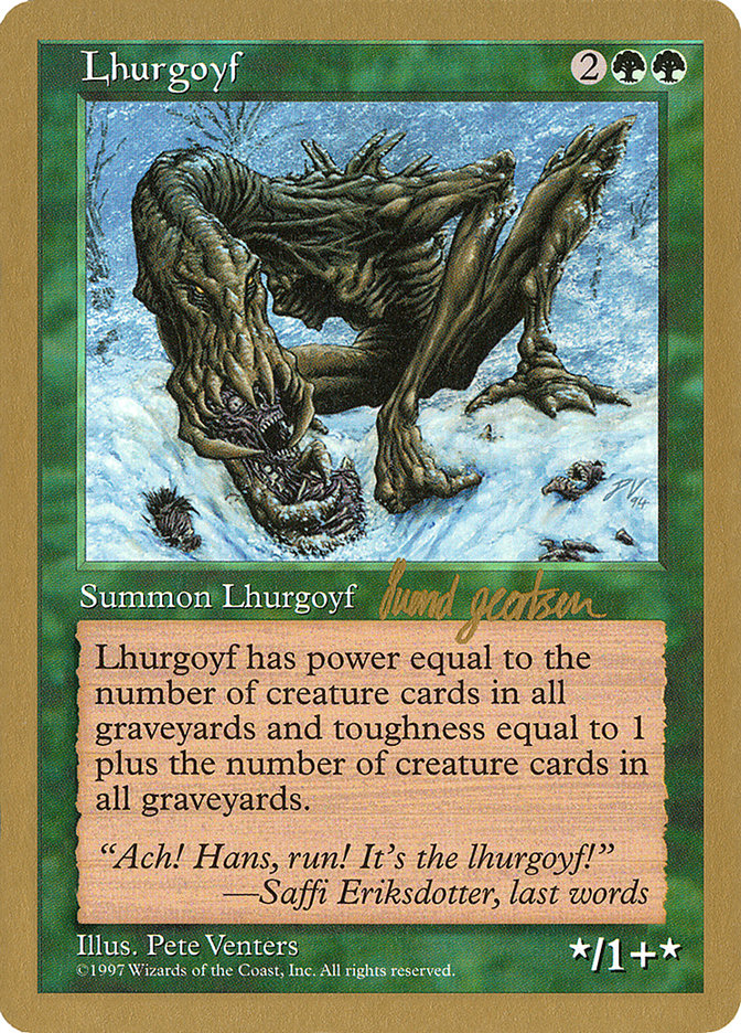 Lhurgoyf (Svend Geertsen) [World Championship Decks 1997] | Gamers Paradise