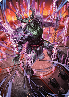 Hidetsugu, Devouring Chaos Art Card [Kamigawa: Neon Dynasty Art Series] | Gamers Paradise