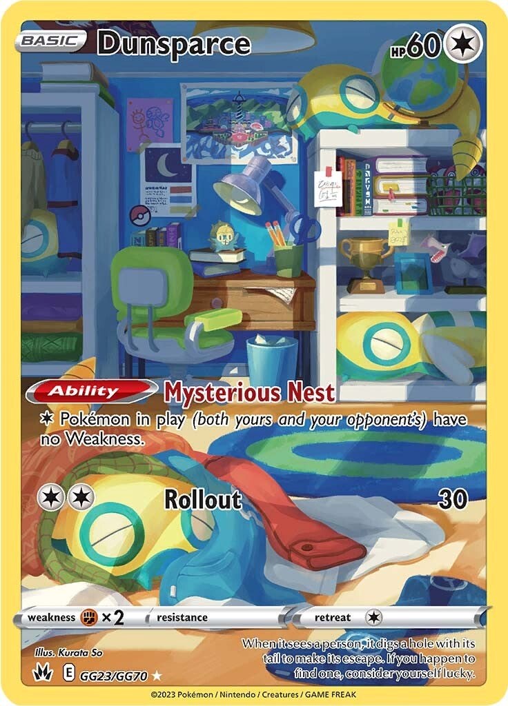 Dunsparce GG23/70 - Crown Zenith Galarian Gallery Holofoil Moderately Played Dunsparce GG23/70 - Crown Zenith Galarian Gallery Holofoil Moderately Played