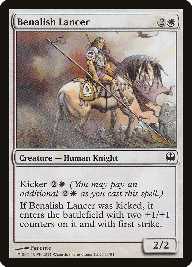 Benalish Lancer [Duel Decks: Knights vs. Dragons] | Gamers Paradise