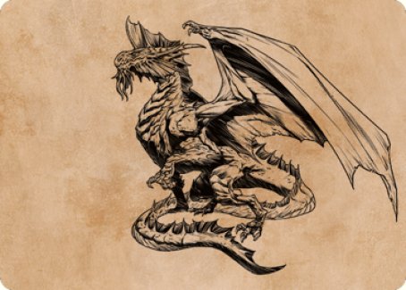 Ancient Silver Dragon Art Card (47) [Commander Legends: Battle for Baldur's Gate Art Series] | Gamers Paradise