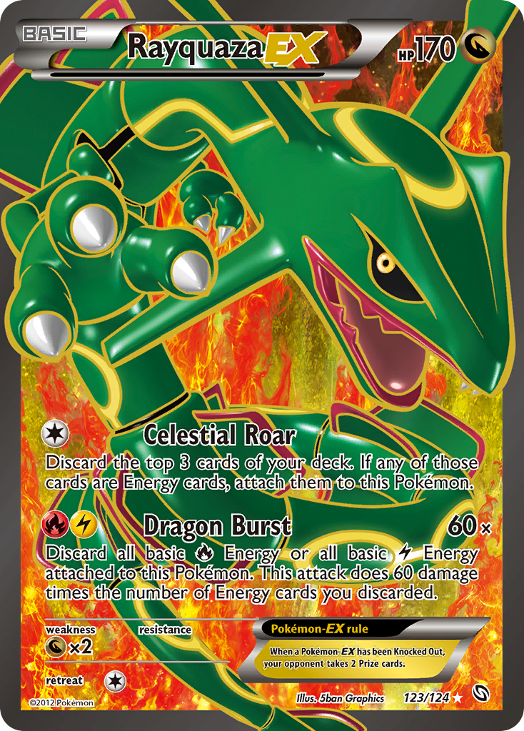 Rayquaza EX (123/124) [Black & White: Dragons Exalted] | Gamers Paradise