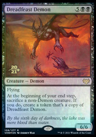 Dreadfeast Demon [Innistrad: Crimson Vow Prerelease Promos] | Gamers Paradise