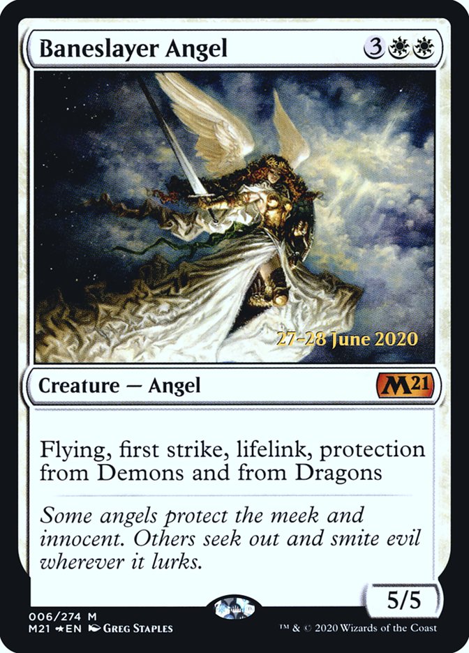 Baneslayer Angel [Core Set 2021 Prerelease Promos] | Gamers Paradise