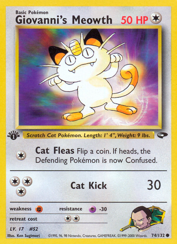Giovanni's Meowth (74/132) [Gym Challenge 1st Edition] | Gamers Paradise