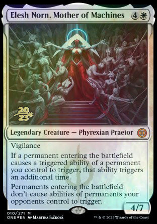 Elesh Norn, Mother of Machines [Phyrexia: All Will Be One Prerelease Promos] | Gamers Paradise