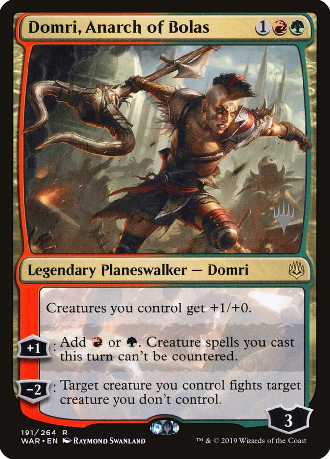 Domri, Anarch of Bolas (Promo Pack) [War of the Spark Promos] | Gamers Paradise