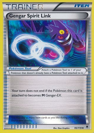 Gengar Spirit Link (95/119) (Alternate Holo Gamestop Exclusive) [XY: Phantom Forces] | Gamers Paradise