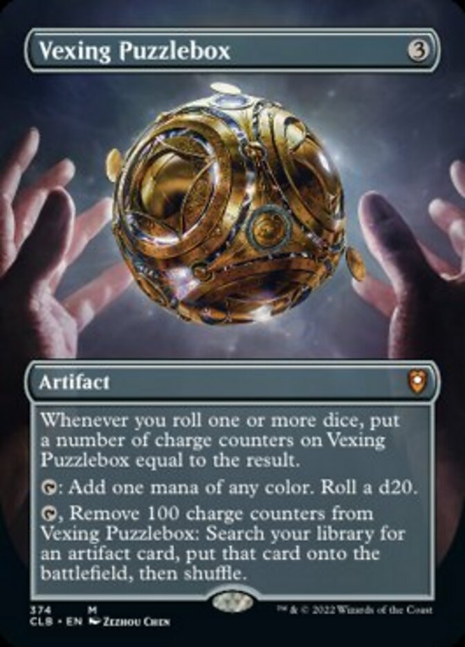 Vexing Puzzlebox (Borderless Alternate Art) [Commander Legends: Battle for Baldur's Gate] | Gamers Paradise