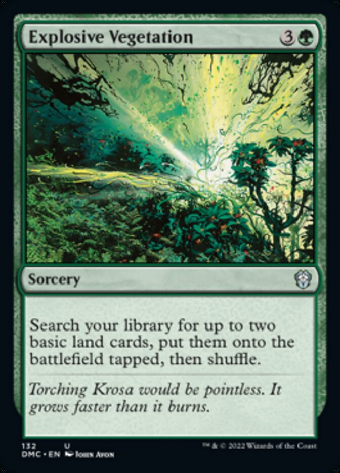 Explosive Vegetation [Dominaria United Commander] | Gamers Paradise