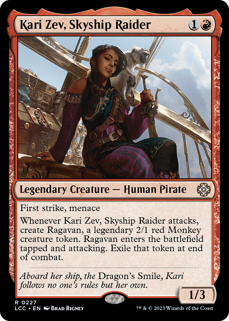 Kari Zev, Skyship Raider [The Lost Caverns of Ixalan Commander] | Gamers Paradise