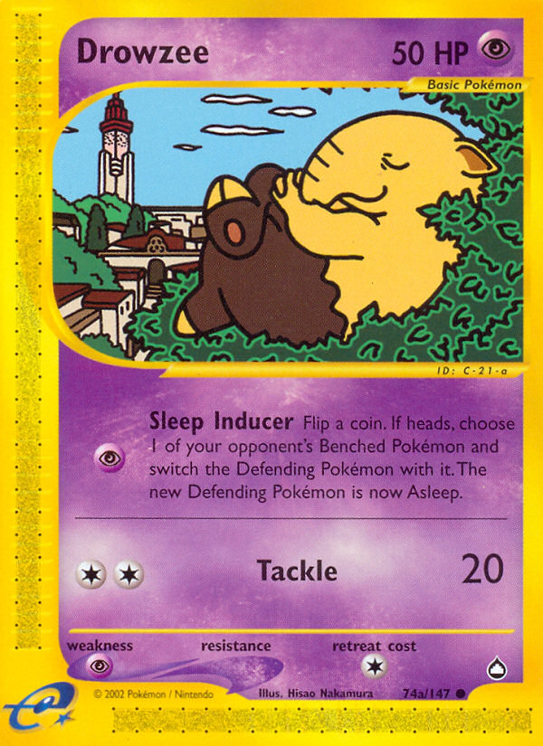 Drowzee (74a/147) [Aquapolis] | Gamers Paradise