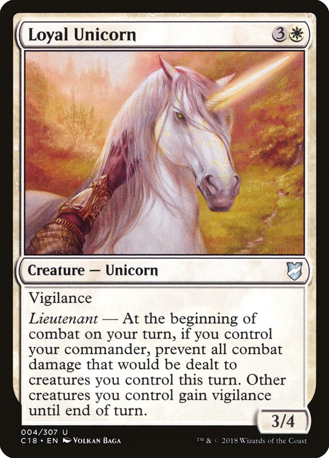 Loyal Unicorn [Commander 2018] | Gamers Paradise